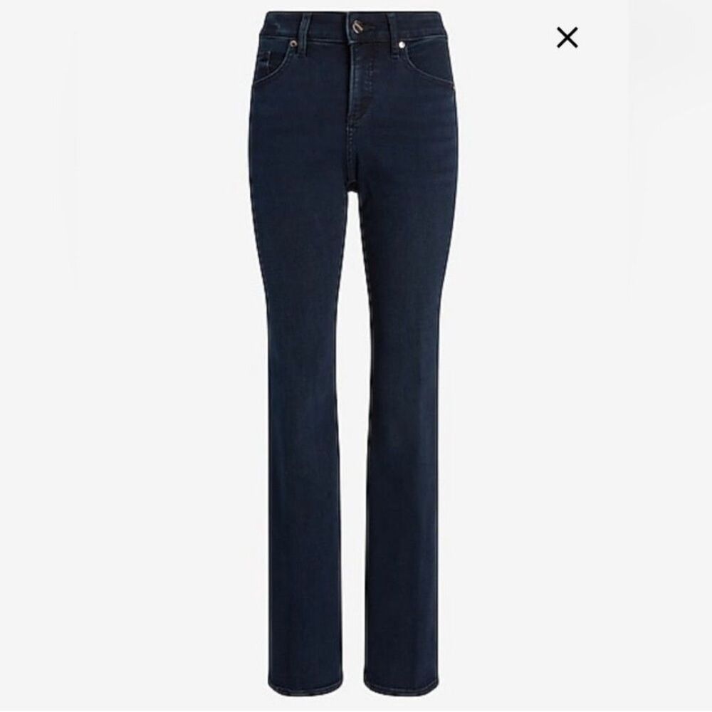 Express curvy mid rise dark wash bootcut jeans size 6R new with tags